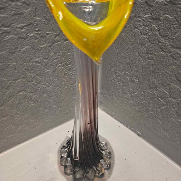 Jack in the Pulpit Art Glass Vase 10: - Picture 1 of 4